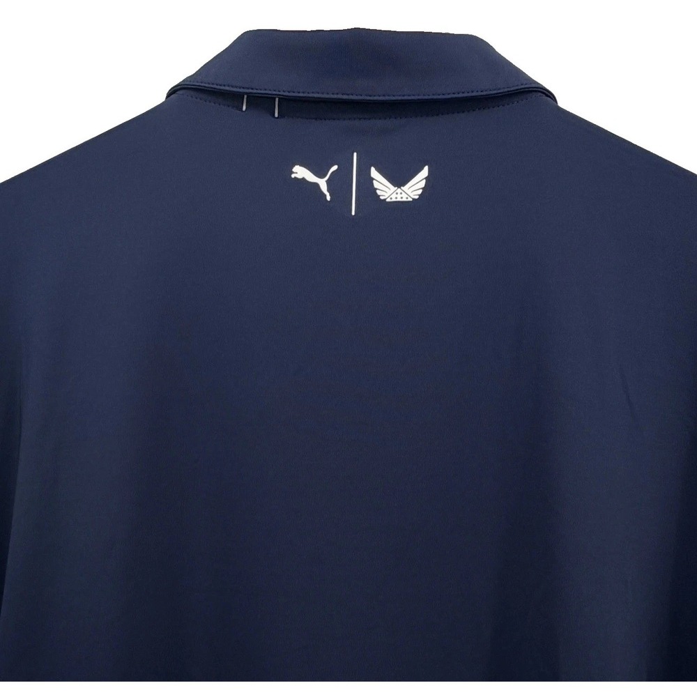 Puma Folds of Honor Polo Shirt Mens XXL Navy Stars Patriot Volition Performance - Picture 6 of 12